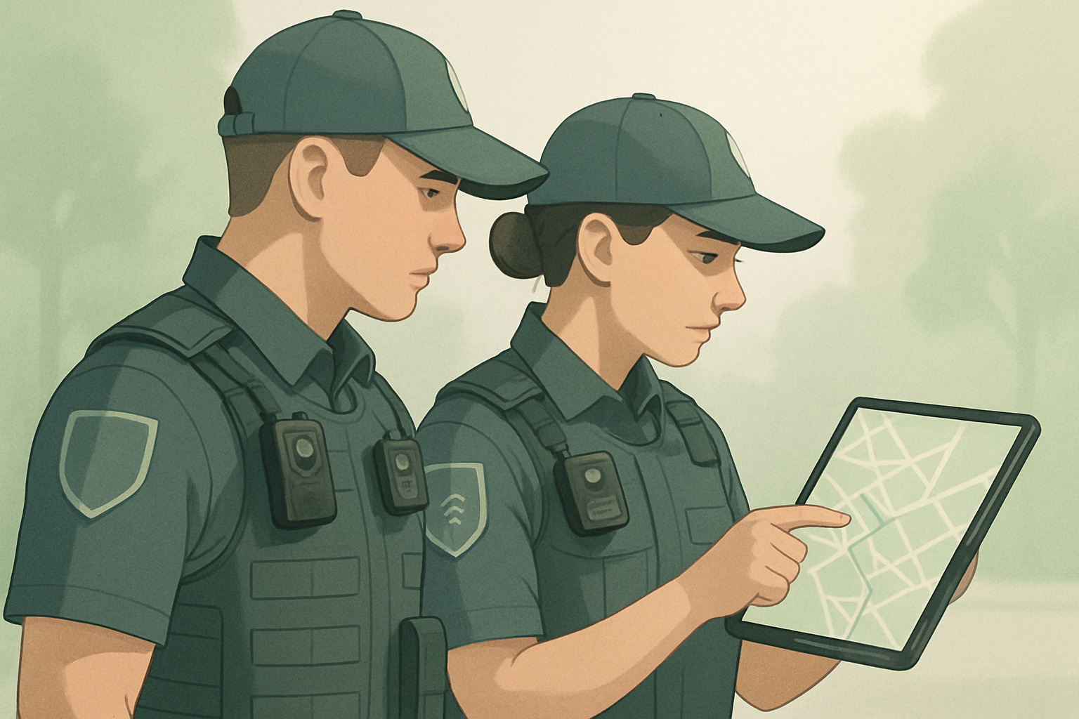 Патрулі в Україні використовують планшет із картою, боді-камери та GPS-трекери